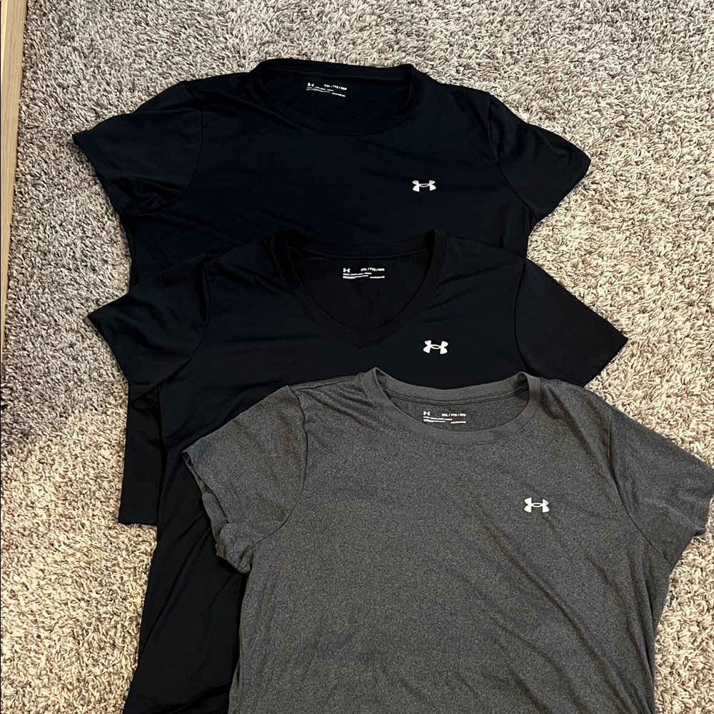 XXL Women’s Under Armour Black and Gray T-Shirt Trio